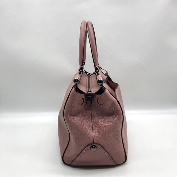 Coach Purple Pebbled Leather Grace Satchel Bag 21343 - Picture 4 of 11